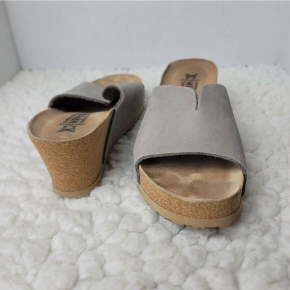 Mephisto Lisane Women’s Wedge Sandals EU 37 US 7 Gray Cork Comfort Shoes main image 5